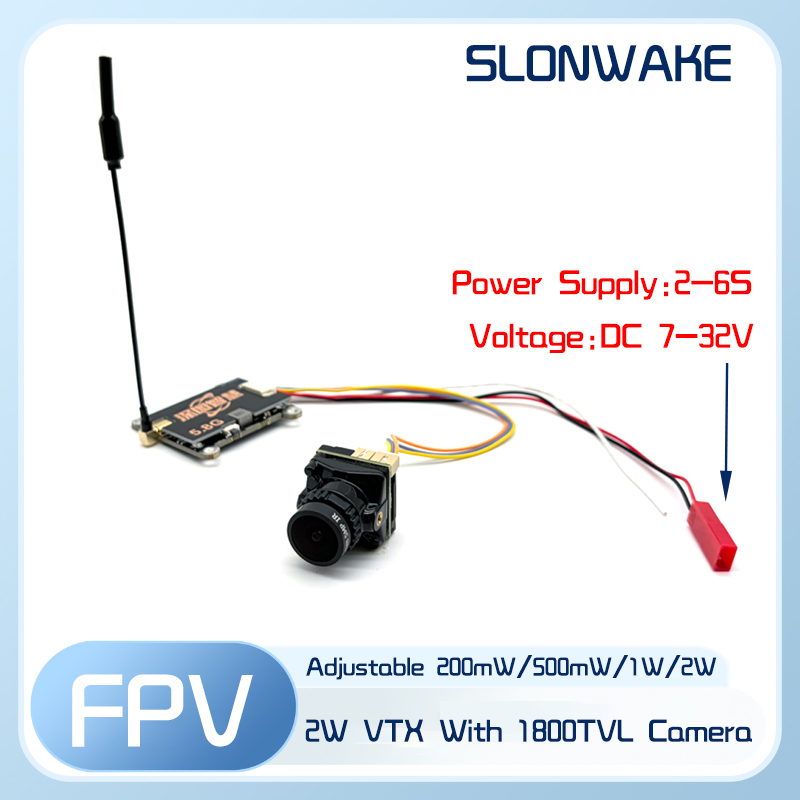 SLONWAKE 5.8G 56CH 2W transmit - Drone Receiver ulasan dan harga
