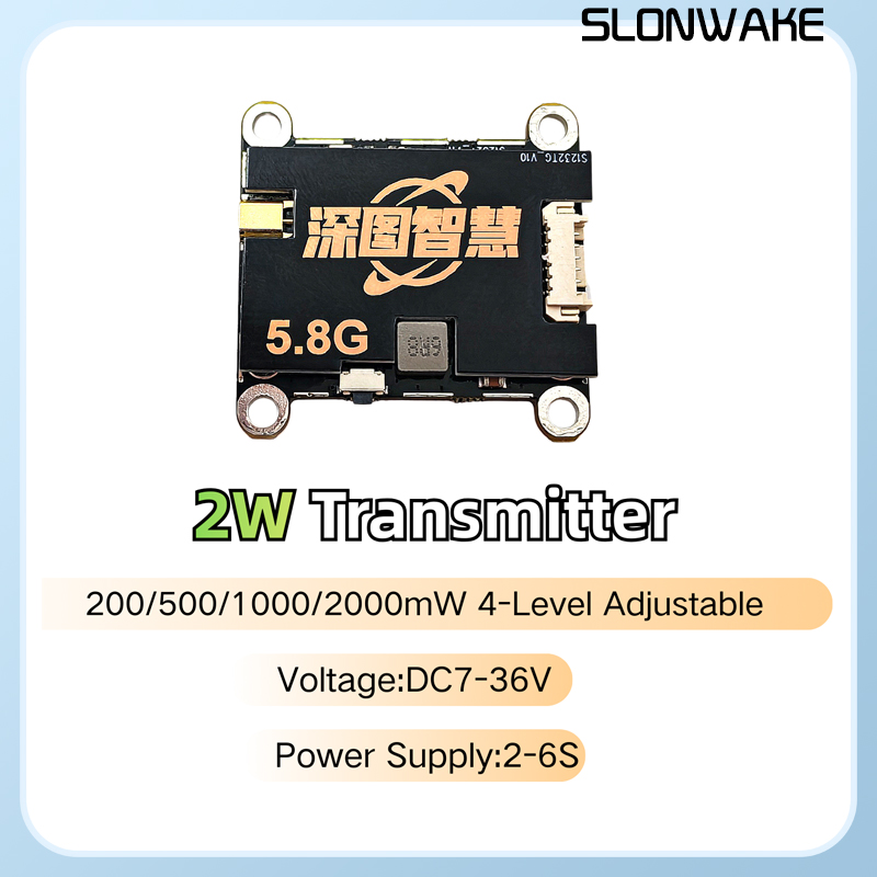 SLONWAKE 5.8G 56CH 2W transmit - Drone Receiver ulasan dan harga