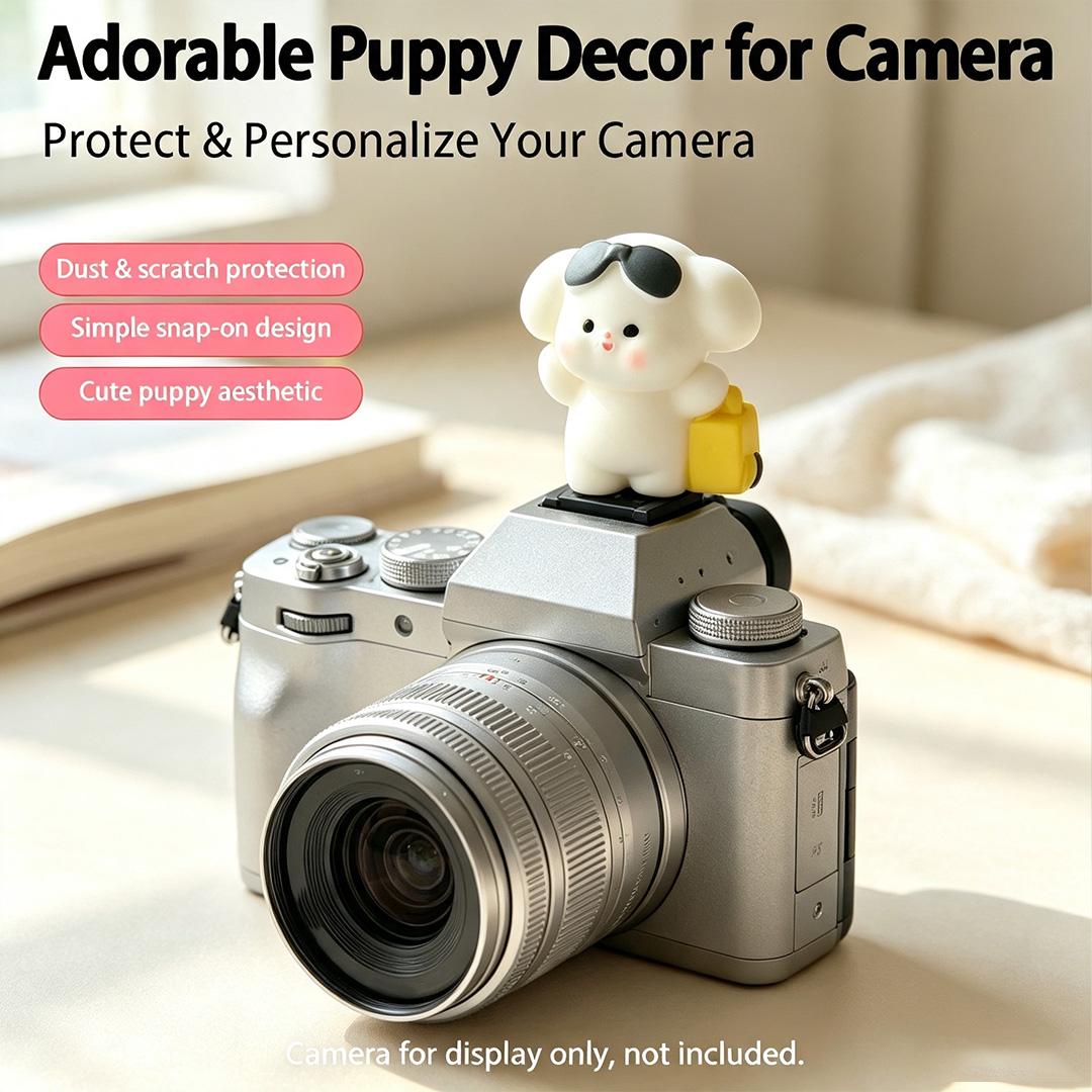 Cute 3D Puppy Camera Hot Shoe  - Canon Camera Eos R8 ulasan dan harga