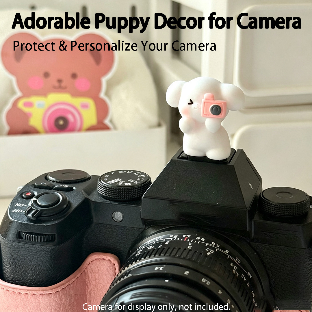 Cute 3D Puppy Camera Hot Shoe  - Canon Camera Eos R8 ulasan dan harga