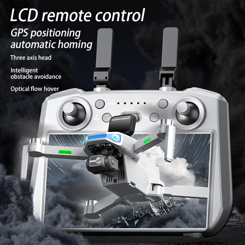 AE3 PRO Max NEW LCD SC GPS Dro - Drone Gimbal ulasan dan harga