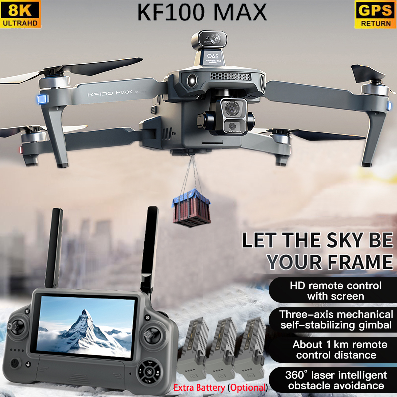 KF100 MAX GPS Drone 4K Camera  - Drone Gimbal ulasan dan harga