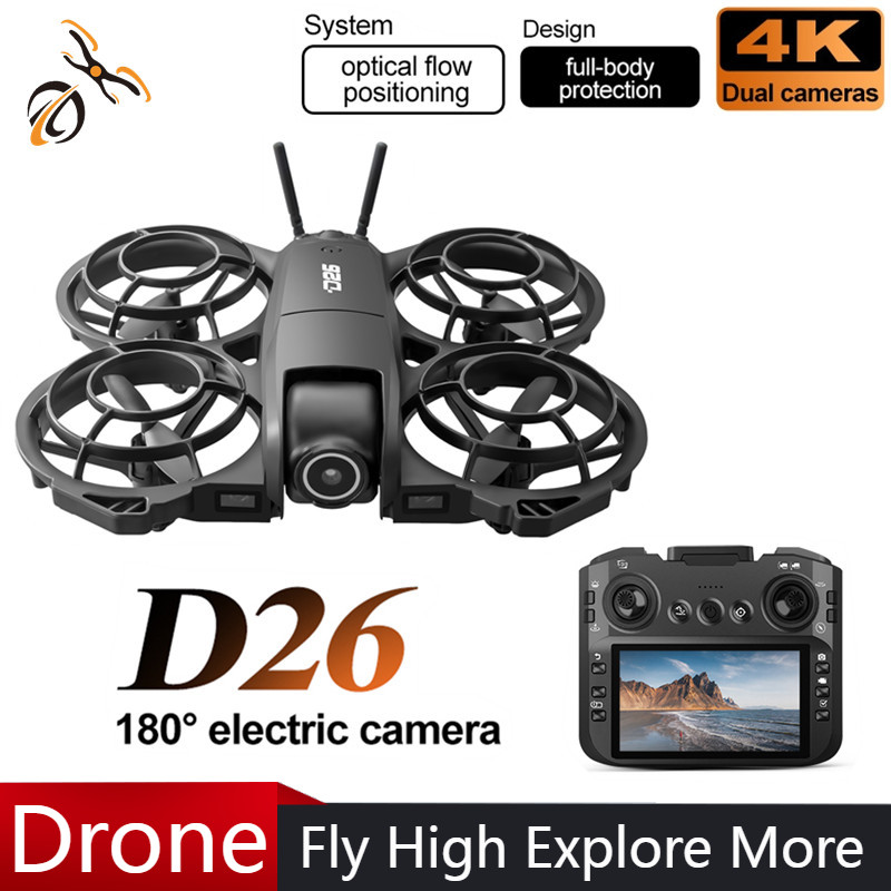 D26 Drone 4K Aerial HD 180° Ca - Drone Gimbal ulasan dan harga